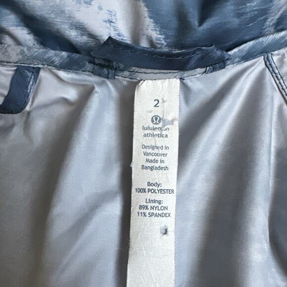 Lululemon Womens Miss Misty Alberta Lake Blue Packable Windbreaker Rain Jacket 2 - Picture 3 of 10